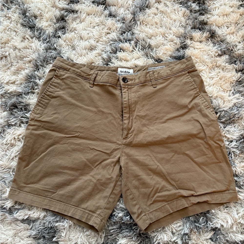 Goodfellow & Co Men's Tan Flat Front Shorts